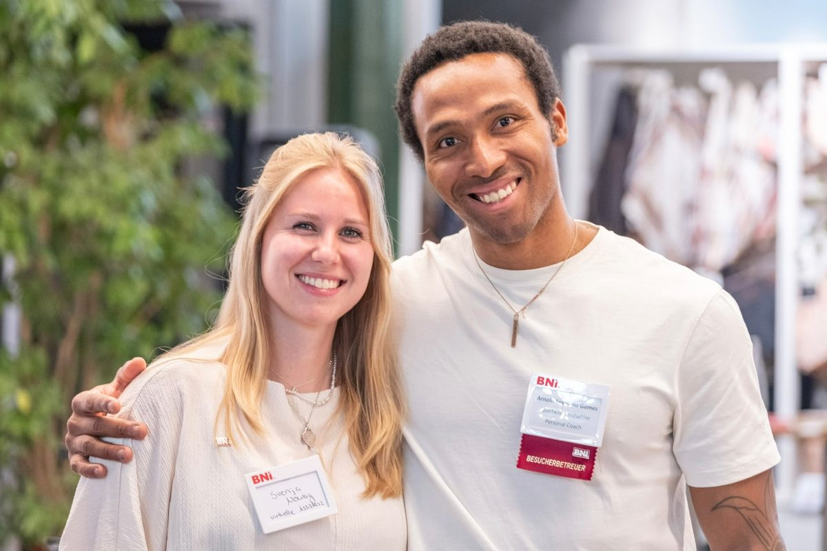 Svenja Nowag im Austausch bei einem Netzwerktreffen